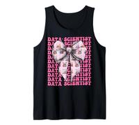 Data Scientist Science Graph Girl Coquette Bow Rose Débardeur