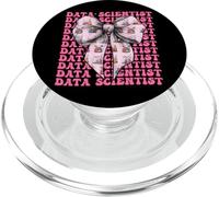Data Scientist Science Graph Girl Coquette Bow Rose PopSockets PopGrip pour MagSafe