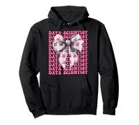 Data Scientist Science Graph Girl Coquette Bow Rose Sweat à Capuche