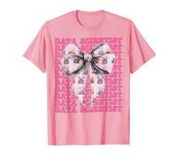 Data Scientist Science Graph Girl Coquette Bow Rose T-Shirt