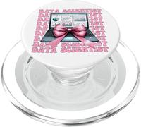 Data Scientist Science Ordinateur Portable Graphique Fille Coquette Bow Rose PopSockets PopGrip pour MagSafe