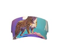 Data Stream Cheetah Hollow Top Hat Casquette de golf pour homme et femme Chapeau de soleil d'été respirant Noir