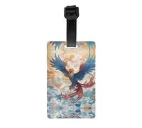 Data Stream Phoenix Étiquette de bagage amovible 8,4 x 5,3 cm pour porte-documents, sacs à dos pour enfants, sacs de sport et sacs de golf