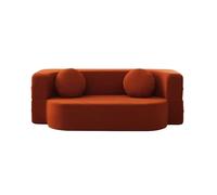 DataBaste Canapé à Compression，Canapé-lit Confortable，pour Salon et Chambre à Coucher(Orange,150 * 60 * 60cm/59 * 23.6 * 23.6in)