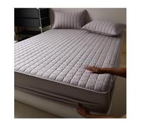 DataBaste Drap Housse，Housse de Matelas，Grand Bonnet ，3 Pièces ，avec Élastique Tout Autour，Comprend 2 Taies d'oreiller，pour Matelas Épais(Gray,120 * 200cm/47.2 * 78.7in)