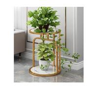 DataBaste Porte Plante，Support Plantes Interieur，Etagere Plantes Exterieur，Support de Fleurs，Support for Plantes à Etages，pour Le Salon, Le Balcon et Le Jardin，Dorée, Noire(Gold)