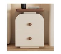 DataBaste Table de Nuit Moderne，Commode Chambre，avec 2 Tiroirs，pour Bureau Chambre Salon(Brown,25 * 40 * 50cm/9.8/15.7 * 19.7in)