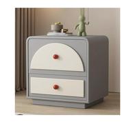 DataBaste Table de Nuit Moderne，Commode Chambre，Table d’Appoint，avec 2 Tiroirs，pour Bureau Chambre Salon(Gray,50 * 40 * 48cm/19.7 * 15.7 * 18.9in)