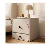 DataBaste Table de Nuit Moderne，Table d’Appoint，avec 2 Tiroirs，pour Bureau Chambre Salon(Brown,40 * 40 * 48cm/15.7 * 15.7 * 18.9in)