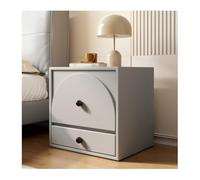 DataBaste Table de Nuit Moderne，Table d’Appoint，avec 2 Tiroirs，pour Bureau Chambre Salon(Gray,40 * 40 * 48cm/15.7 * 15.7 * 18.9in)