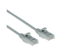 Datacenter - Cordon de raccordement - RJ-45 (M) pour RJ-45 (M) - 15 cm - UTP - CAT 6 - sans halogène, sans crochet, démarré - RAL 7035, gris