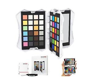 Datacolor Spyder Checkr Photo, pour des Couleurs précises et constantes, Outil Portable de référence Couleur proposant 62 vignettes de Couleur, Carte de Correction des Couleurs pour la Photographie