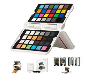 Datacolor SpyderCheckr Photo, pour des Couleurs précises et constantes, Outil Portable de référence Couleur proposant 62 vignettes de Couleur, Carte de Correction des Couleurs pour la Photographie