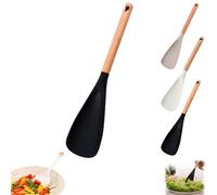 Datactively Multi-function Spoon, Consensuts Spatula, 2-in-1Multi-functionfor Cooking and Serving for Cooking (Black,1 Pcs)
