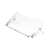Dataflex Addit ErgoDoc® Support Documents - Réglable 400, Acrylique transparent, Support de documents également adapté aux livres, chemises jusqu'à A3, Réglable, Capacité de charge 6kg, Espace de rangement pour clavier
