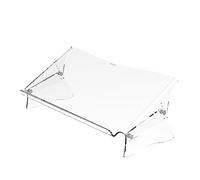 Dataflex Addit ErgoDoc® Support Documents - Réglable 410 Acrylique transparent, Support de documents réglable également adapté aux dossiers, livres, jusqu'à A3, espace pour clavier, capacité 6kg