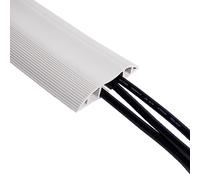Dataflex Chemin de câbles Addit 300 cm Gris, 3 goulottes, pour 6 câbles 7 mm, bords antidérapants