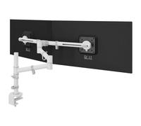 Dataflex Support écran Viewgo Bureau 130 – Pour 2 écrans, réglable 210 mm, 4 kg max, Blanc