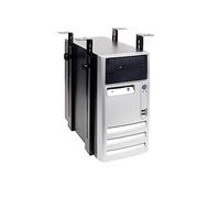 Dataflex Viewgo Support Ordinateur - Bureau 183 Noir, Support de Suspension réglable en Acier pour PC, Support PC sous Le Bureau, Montage Horizontal et Vertical avec Une capacité de Charge de 35 kg
