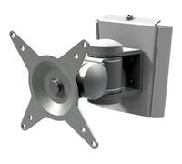 Dataflex Viewmate Style Wall Mount 032 - Kit de montage (plaque d'interface, support mural, Bras articulé) - pour Écran LCD - argent - Taille d'écran : jusqu'à 24 pouces - montable sur mur G