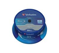 VERBATIM 43837 - BD-R SL Datalife, 25 Go, 6x, pack de 25