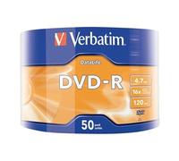 Verbatim DVD vierge 43791 DVD-R 4,7 Go 16x argent mat 50 pièces