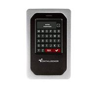 DataLocker DL4 FE Disque Dur 2 to USB-C / -A avec cryptage matériel AES-256 Bits, écran Couleur et Certification FIPS 140-2 Niveau 3, Conforme à DSGVO/GDPR, DL4-2TB-FE