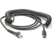 Datalogic - CAB-467 - Câble USB - USB à 4 Broches, Type A - 3.6 m - enroulé - pour PowerScan PBT7100, PBT8300, PD7100, PD8300, PM8300, PM8500