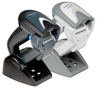 Datalogic GM4200-BK-433K1 Lecteur de code-barres sans fil 1D radio 1D imagerie linéaire noir, gris scanner à main avec pied USB