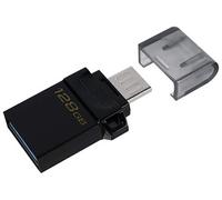 DataTraveler DTDUO3G2 microDuo3 G2 128Go Clé microUSB et USB Type-A ports pour Android OTG Noir