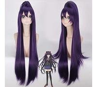 DATE A LIVE Yatogami Tohka 100 cm Longue Droite Cosplay Perruques pour Femmes Femme Faux Cheveux Anime Party Violet avec Long Ponyta