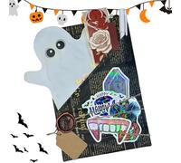 Date avec un livre, Blind Date avec un livre Bat de sorcière mystère avec des décorations d'Halloween sur le thème fantôme pour les libraires