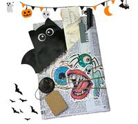 Date avec un livre, Blind Date avec un livre Bat de sorcière mystère avec des décorations d'Halloween sur le thème fantôme pour les libraires