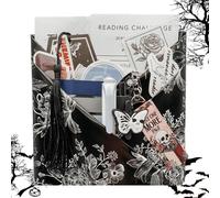 Date aveugle gothique avec livre, sorcière d'Halloween aveugle avec livre, horreur Halloween Blind Date avec livre, boîte cadeau pour Halloween, amateurs de livres, sélection mystère (E)