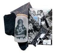 Date gothique avec un livre, paquet de livre mystère pour les lecteurs de romance sombre et d'horreur, comprend des chaussettes confortables, ensemble cadeau parfait pour les amoureux de livres (F#)
