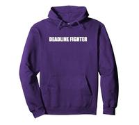 Date Limite Fighter Sweat à Capuche, Unisexe pour Adultes, Violet, XXL