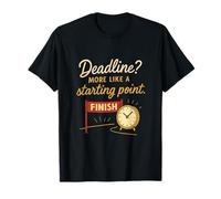 Date Limite? Plus de détails comme Starting Point Race Clock Design T-Shirt