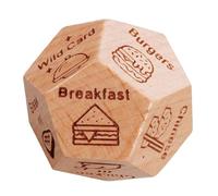 Date Night Dice - Bois drôle de dés de nuit de rendez-vous pour lui, 12 dés latéraux pour couples, quoi regarder la décision pour le cinéma, idées romantiques de rendez-vous pour la Saint-Valentin