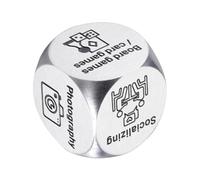 Date Night Dice - Cube pour la prise de décision, dés pour les couples mots de trafic | Idée de jeu romantique et amusante en acier inoxydable pour petit ami et petite amie, pour activités créatives
