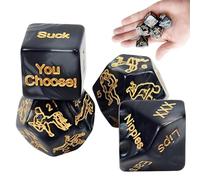Date Night Dice Set, Jeu De Dés-Quatre Pièces, Dés De Jeu De Rôle Cadeaux De Jouets De Fête, Dés Polyèdres Combinés Au Hasard Pour Punir Les Parties Jouet De Jeu Avec