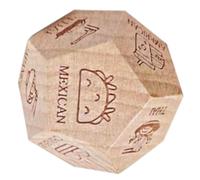 Date Night Food Dice, Small Dinner Decision Dice - Game De Dés À Aliments en Bois, Discède À 12 Parties Nuit, De Dés À Aliments Portables