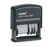 Date Stamp Form Trodat Printy 4817, Self-inking, with 12 Commercial Texts in Ger