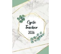 Dated Period and Menstrual Cycle Tracker and Journal - 6” x 9” Hardback Planner | Matte Cover, 120 Pages: Year Overview, Weekly Symptom Tracking, Mood & Temperature Logs
