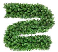 DATEFUN Guirlande de Noël Artificielle 2.7m en PVC, Guirlande Sapin Decoration Noel Intérieure et Extérieure pour Cheminée, Escalier, Sapin de Noël, Jardin (270 Conseils)