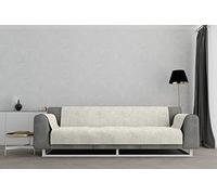 Datex “Glamour” Housse de canapé antidérapante, Crème, 4 Places