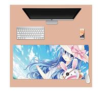 Dating Battle Tapis de Souris XL 900x400mm Hydrorésistant Anime Mouse Pad Grand Tapis de Souris Gamer avec Base en Caoutchouc Anti-Glissant Surface Texturée pour Ordinateur et PC, J