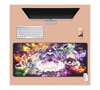 Dating Battle Tapis de Souris XL 900x400mm Hydrorésistant Anime Mouse Pad Grand Tapis de Souris Gamer avec Base en Caoutchouc Anti-Glissant Surface Texturée pour Ordinateur et PC, U