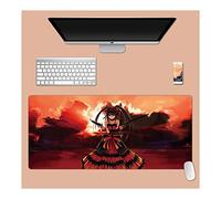 Dating Battle Tapis de Souris XL 900x400mm Hydrorésistant Anime Mouse Pad Grand Tapis de Souris Gamer avec Base en Caoutchouc Anti-Glissant Surface Texturée pour Ordinateur et PC, Q
