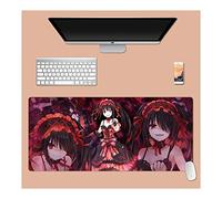 Dating Battle Tapis de Souris XL 900x400mm Hydrorésistant Anime Mouse Pad Grand Tapis de Souris Gamer avec Base en Caoutchouc Anti-Glissant Surface Texturée pour Ordinateur et PC, R