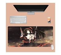 Dating Battle Tapis de Souris XL 900x400mm Hydrorésistant Anime Mouse Pad Grand Tapis de Souris Gamer avec Base en Caoutchouc Anti-Glissant Surface Texturée pour Ordinateur et PC, L